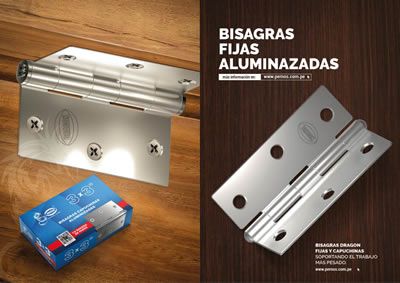 BISAGRA FIJAS ALUMINIZADAS DRAGON 1.1/2