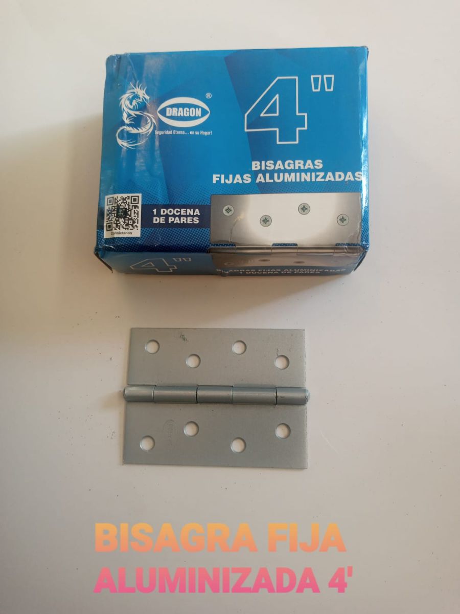 BISAGRA FIJAS ALUMINIZADAS DRAGON 4 