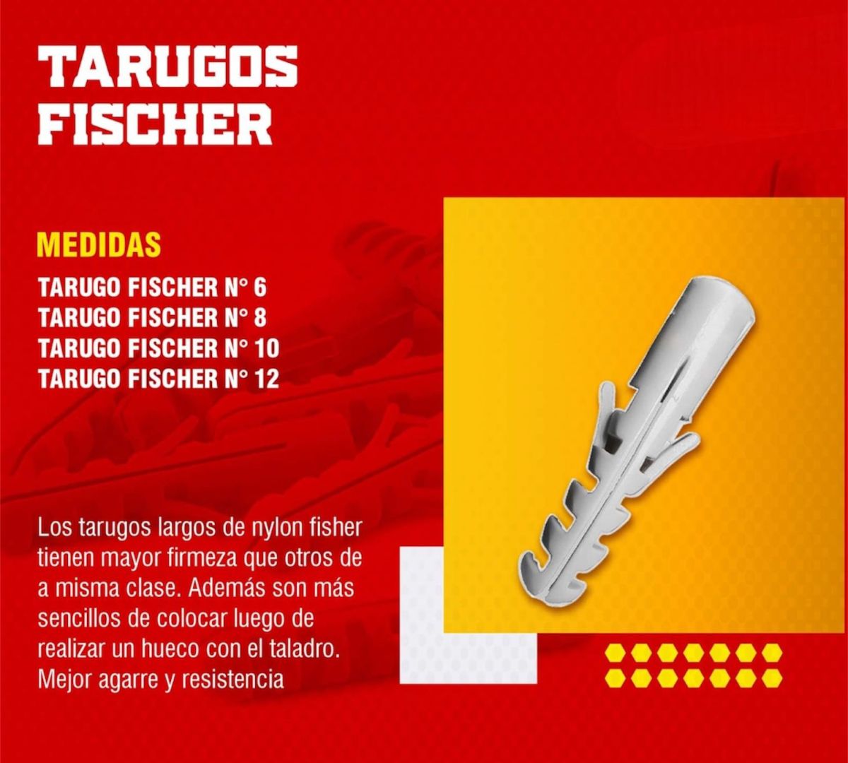 TARUGO FISCHER #10 - 3/8 CIENTO
