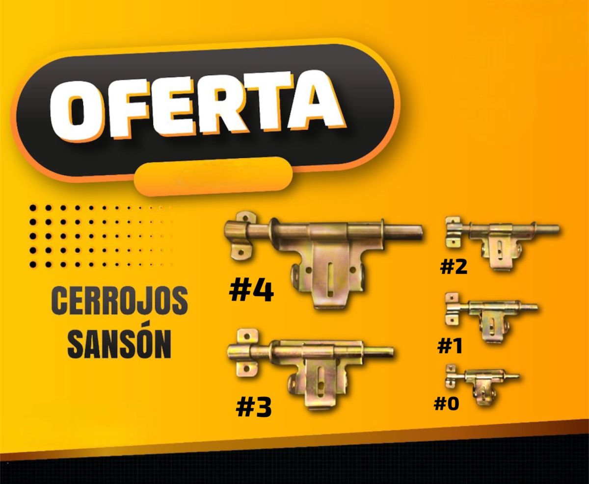 CERROJO SANSON #  4 GIGANTE 5/8