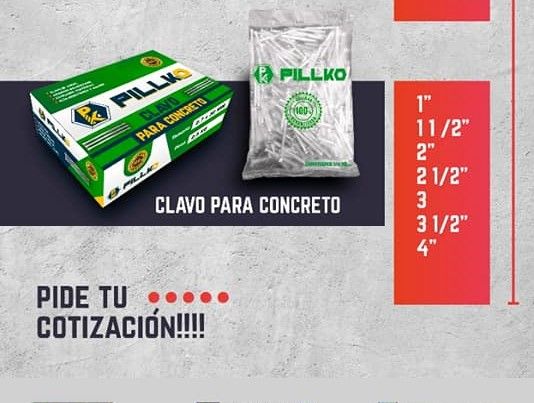 CLAVO DE ACERO NEGRO LISO 1-25/30 PILLKO CJA X 500GR