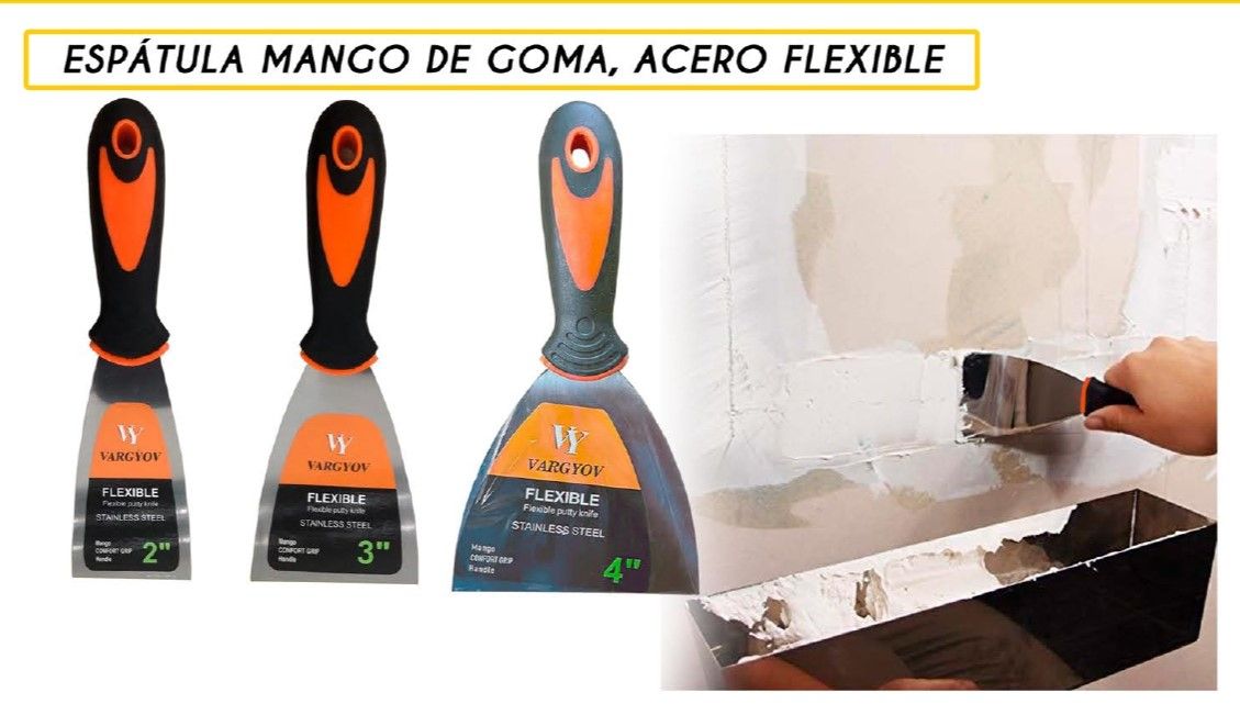 ESPATULA M/GOMA ACERO FLEX 2 VY