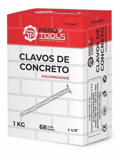 CLAVO ACERO P/CONCRETO 1.1/2 PERU TOOLS X KG