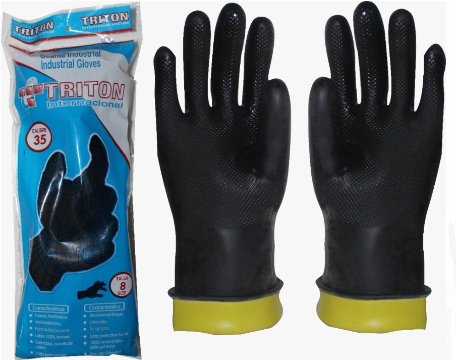 GUANTE TRITON BICOLOR C/35 TALLA 8