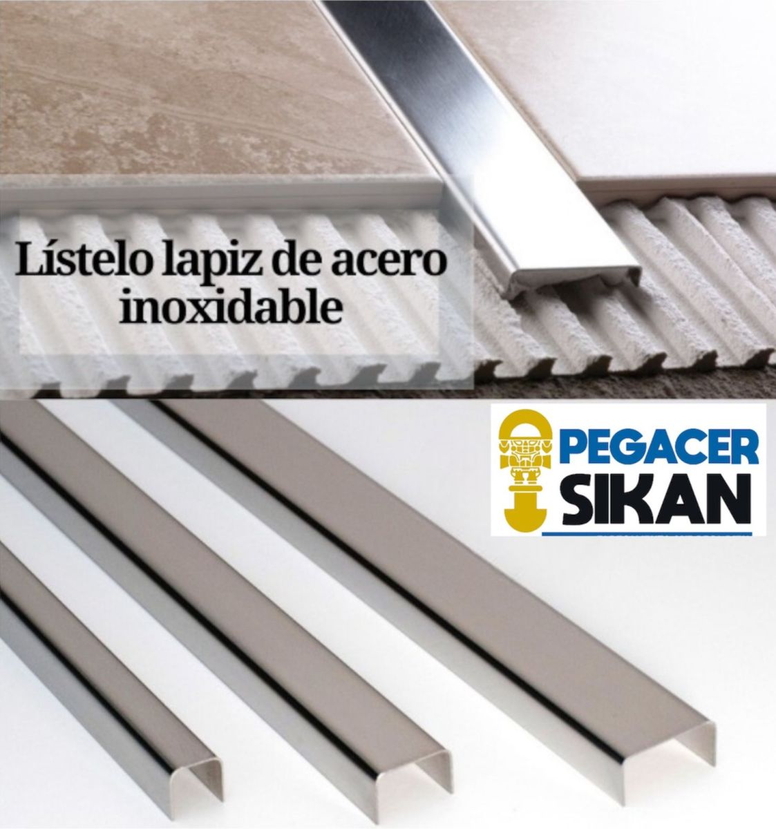 LAPIZ D/ACERO INOXIDABLE 1.5x2.44 MTS