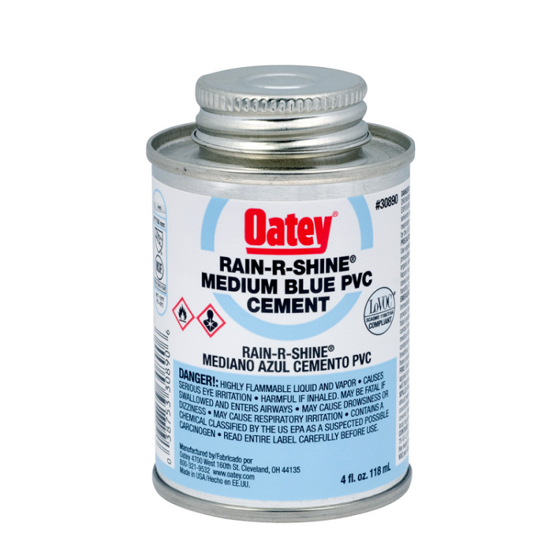 PEGAMENTO OATEY P/TUBERIA PVC AZUL 1/32(24unid)118ml-4onz 