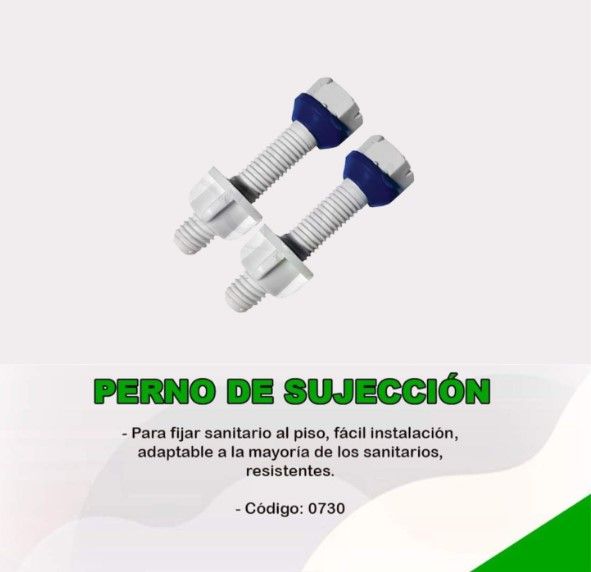 PERNO DE SUJECION DE PVC INODORO PAR