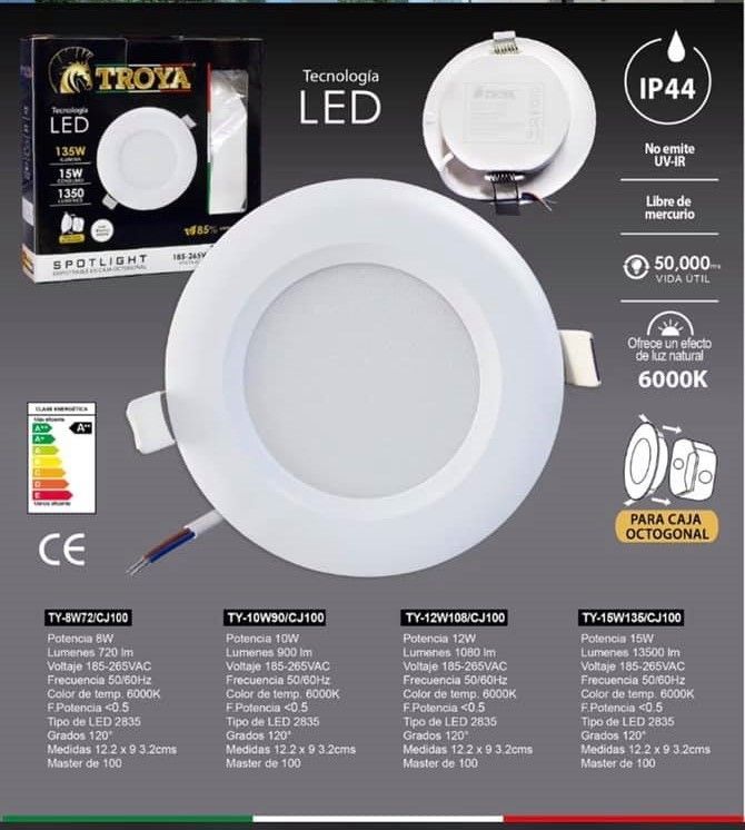 SPOTLIGHT DICROICO 15W LUZ BLANCA TROYA TY15W35