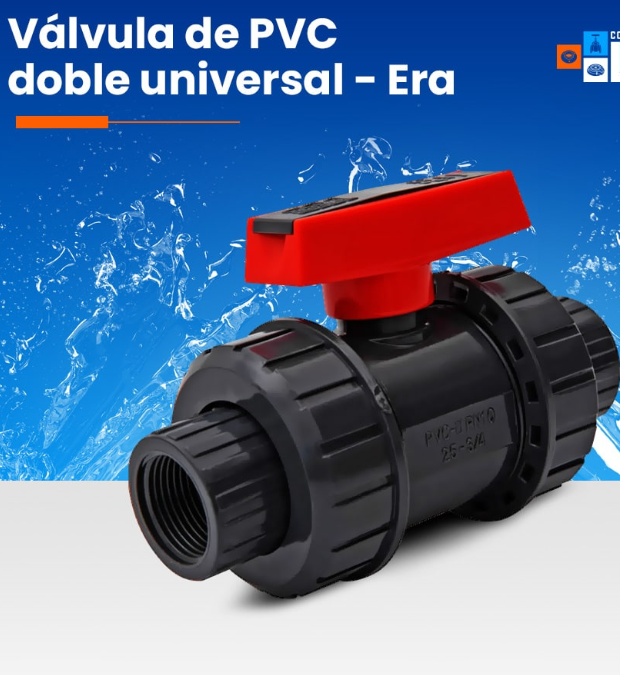 VALVULA DOBLE UNIVERSAL 3/4 C/R PVC ERA