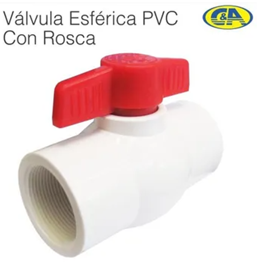 VALVULA ESFERICA PVC 3/4 C/R C&A