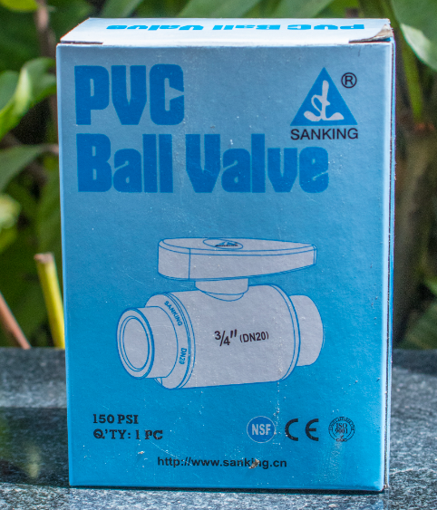 VALVULA ESFERICA PVC 3/4 C/R SANKING 