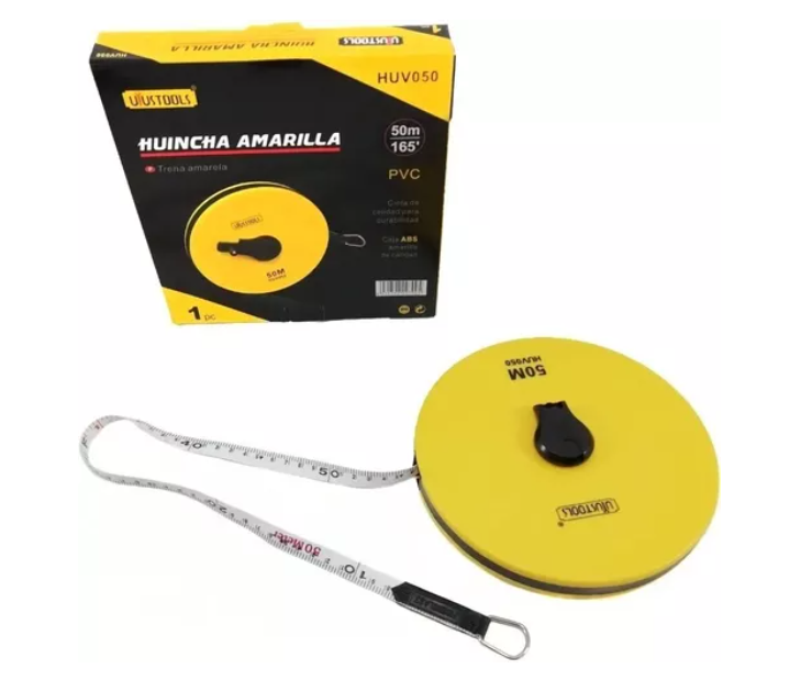 WINCHA AMARILLO F/VIDRIO 20M UYUSTOOLS- CINTA