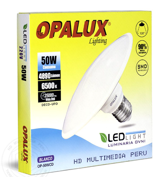 FOCO LAMPARA LED FLAT T/UFU 36W OPALUX