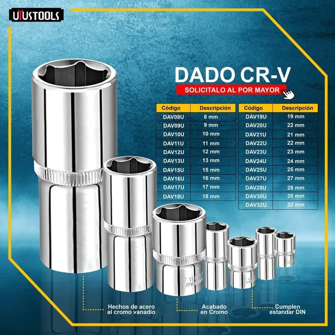 DADO 20MM UYUSTOOLS DAV20U