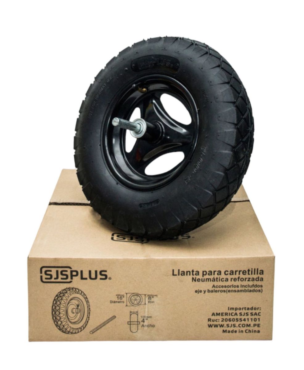 LLANTA P/CARRETILLA COMPL 4.00-8 ZN SJSPLUS 