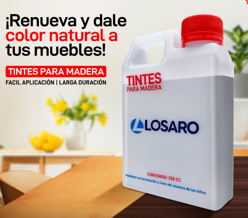 TINTE PARA MADERA C/NOGAL 250ML LOSARO