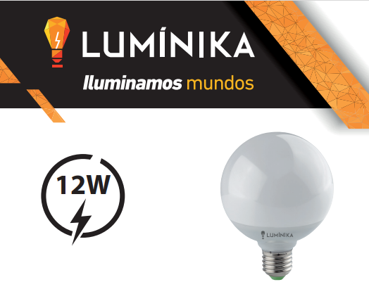 FOCO GLOBO LED 12W LUMINIKA