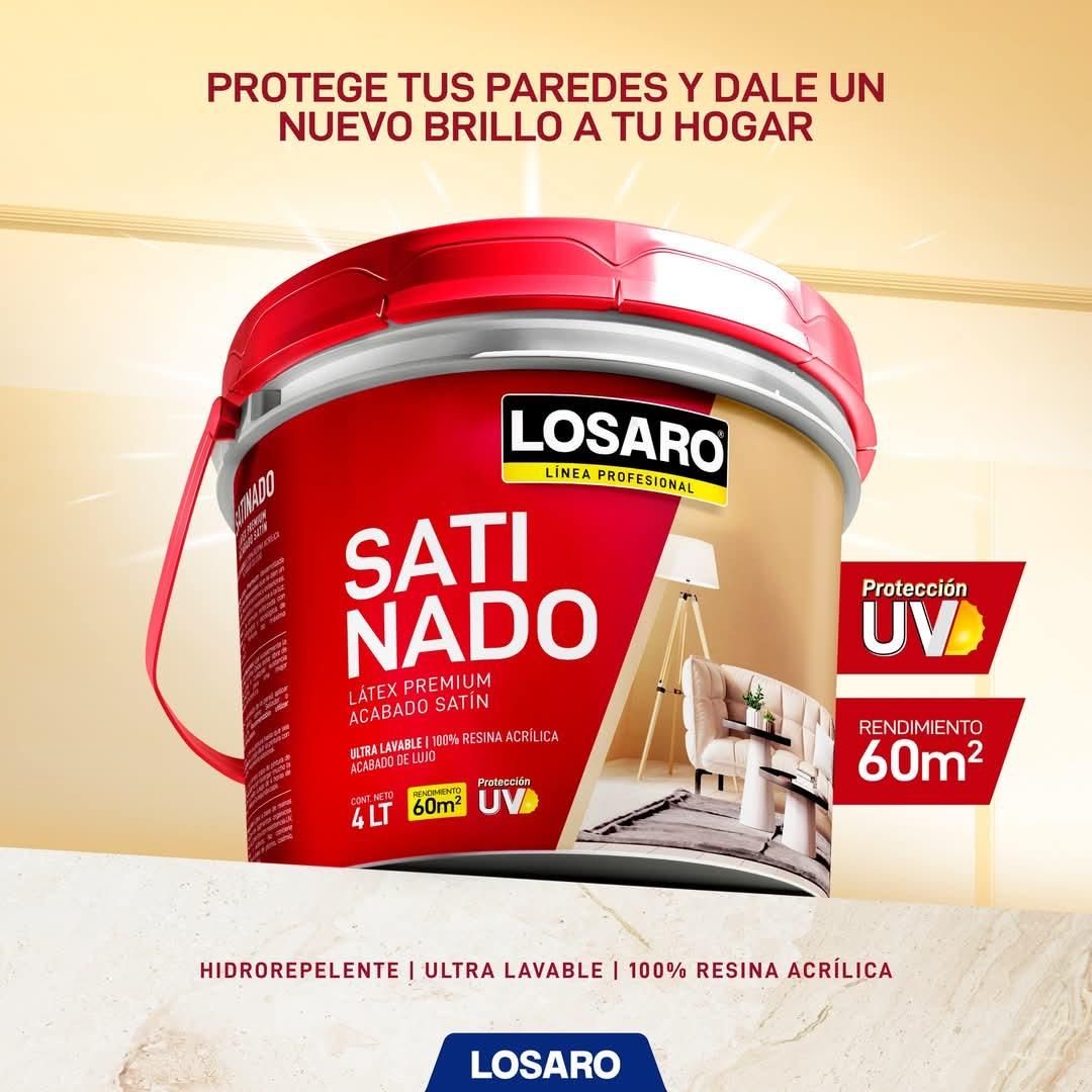 LATEX SATINADO BLANCO LOSARO X GLN
