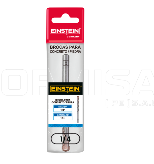 BROCA P/CONCRETO PREMIUM EINSTEIN 1/4