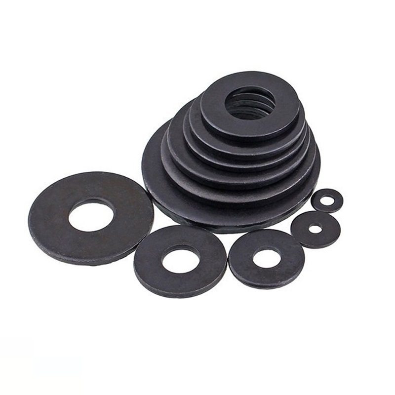 ANILLO PLANO PESADO NEGRO 1/4