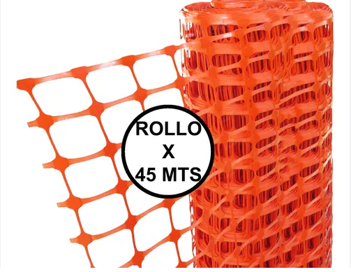 MALLA DE SEGURIDAD C/NARANJA RLLX45MTS HARDMAN