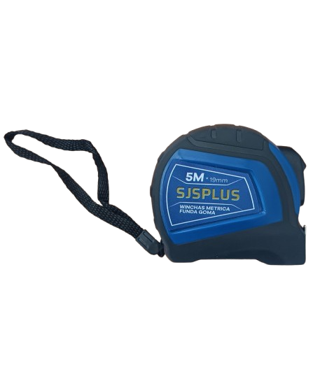 WINCHA 5Mx19MM FUNDA GOMA SJS PLUS 4622