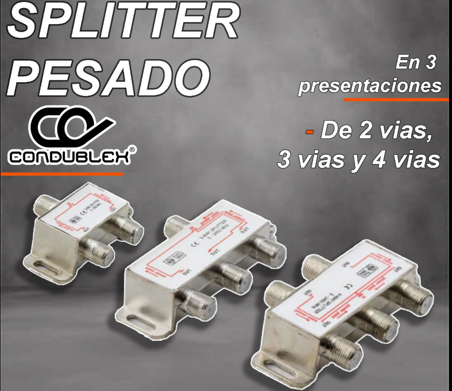 SPLITER DE 4 VIAS ORIGINAL PLATEADO
